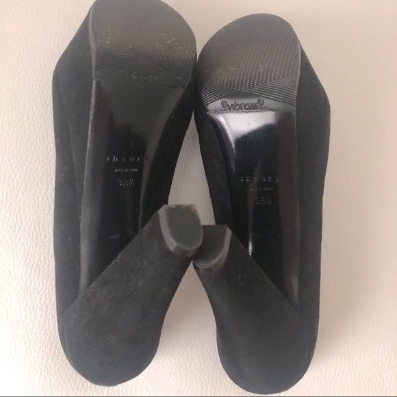 Suede Platform Pumps by Theory - Picture 9 of 16